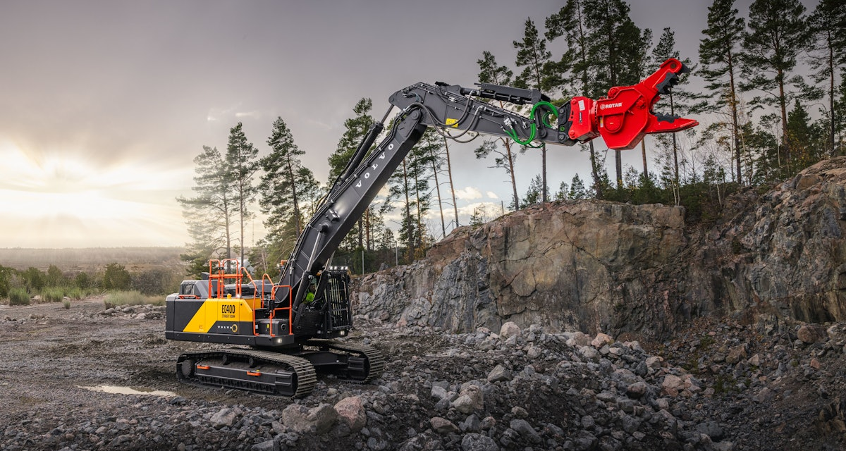 Volvo Construction Equipment Upgrades Straight Boom Demolition Excavators