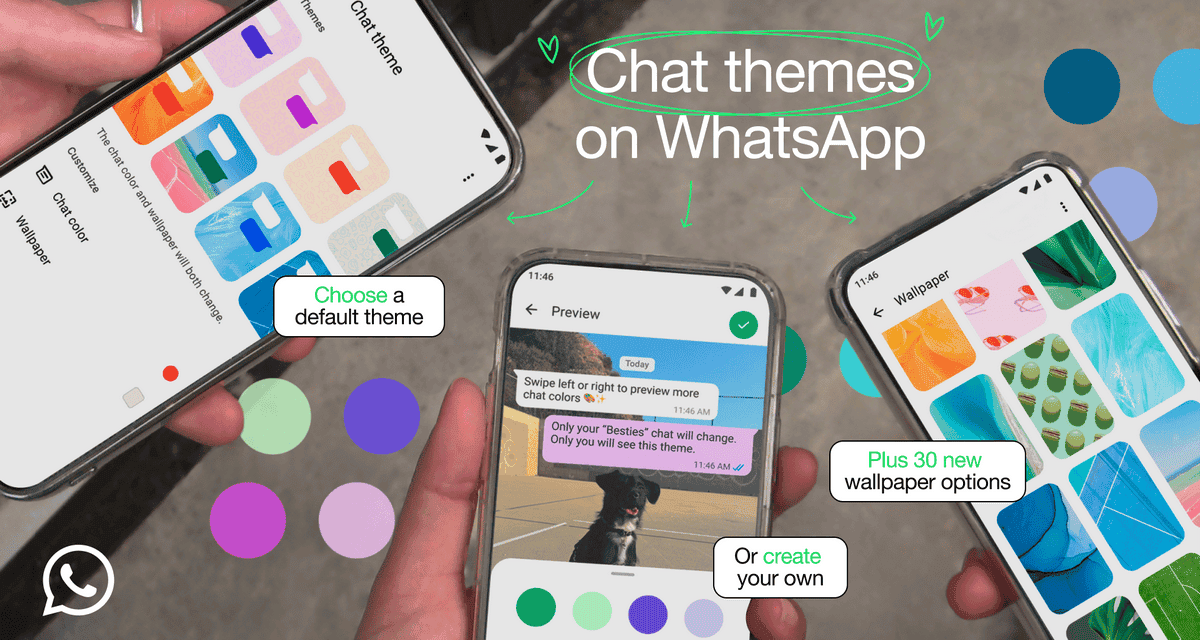 Green’s Domain is Over as WhatsApp Adds Long-Awaited Themes Feature