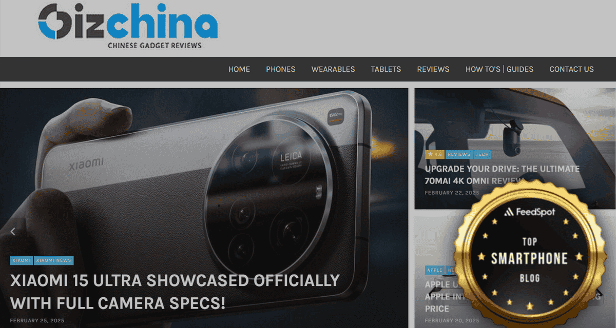 GizChina Joins Elite Ranks: Then Fourth Among The Top 35 Handset Sites!