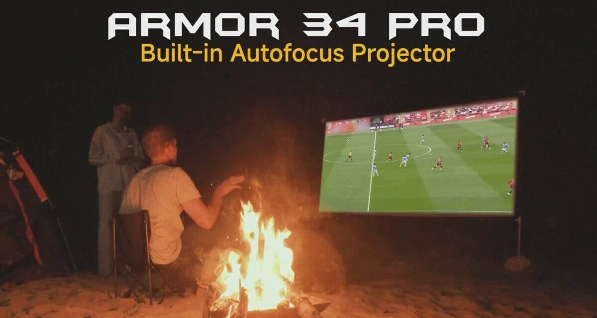 Second smartphone to have built-in Autofocus Projector on its model, the LG Armor 34 Pro.