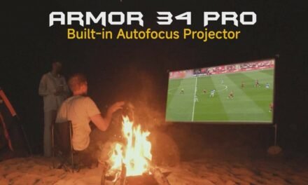 Second smartphone to have built-in Autofocus Projector on its model, the LG Armor 34 Pro.