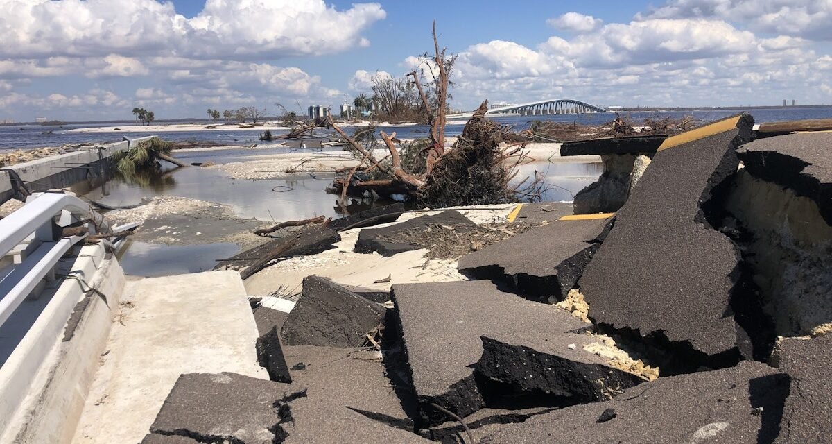 Repairs from Hurricane Ian on Sanibel Causeway Full