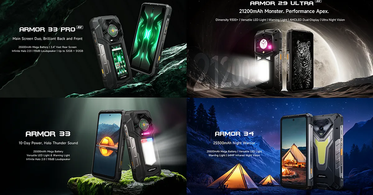 Ulefone Armor 33 Collection and Armor 29 Extremely First Sale Ends Tonight