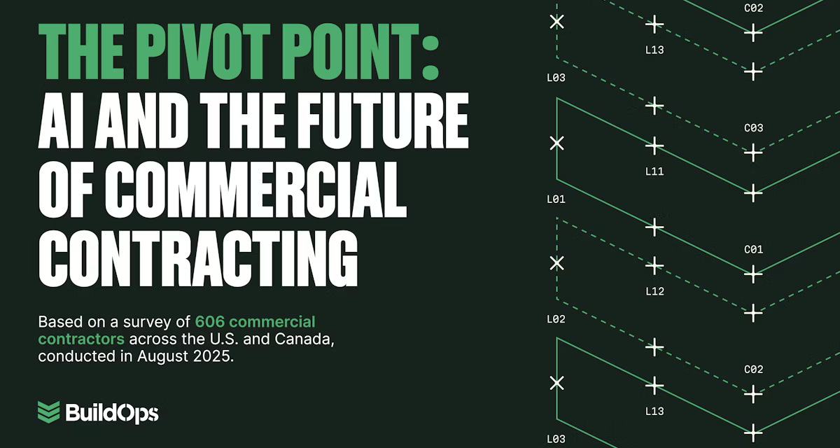 BuildingOps Report: Commercial Contracting’s Turning Point Approaches a New Level with AI Adoption