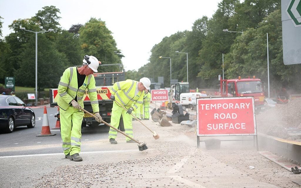 ALARM reports a £19 billion highway repair delay.