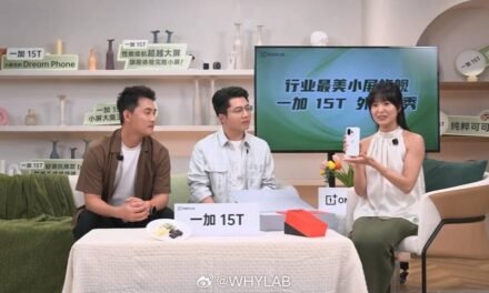 Actually revealed in real-life images the OnePlus 15T pattern