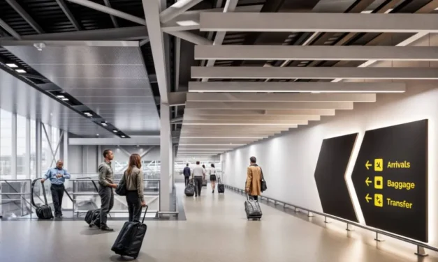 Stansted Airport Skylink initiative is landmarked by Farrans.